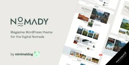 Download Nomady - Magazine Theme for Digital Nomads WordPress Theme