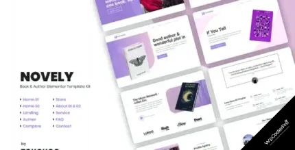 Download Novely Book Store Elementor Template Kit