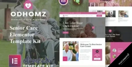 Download Odhomz - Senior Care Elementor Template Kit