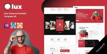 Download Olux – Creative Personal CV and Resume Portfolio Template Kit