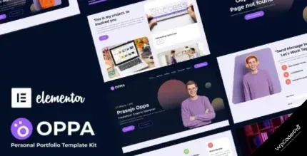 Download Oppa - Personal Portfolio Elementor Template Kit