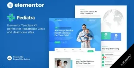 Download Pediatra – Pediatrician Clinic and Healthcare Elementor Template Kit