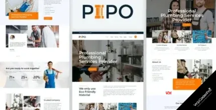 Download Pipo - Plumber Services Elementor Template Kit