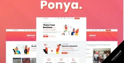 Download Ponya - Social Media Agency Template Kit