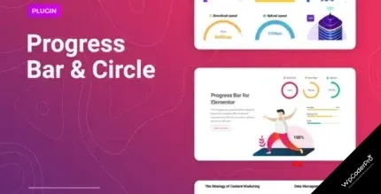 Download Progress Bar and Progress Circle for Elementor