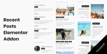 Download Recent Posts Elementor Addon