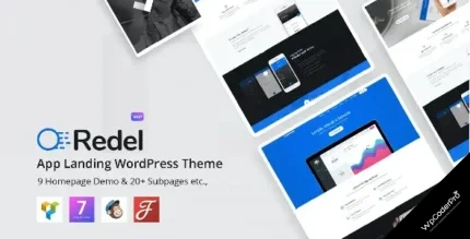 Download Redel - Responsive App Landing WordPress Theme