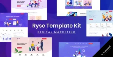 Download Ryse - SEO and Digital Marketing Elementor Template Kit
