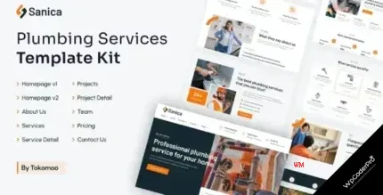 Download Sanica Plumbing Services Elementor Template Kit