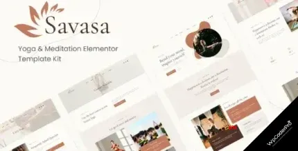 Download Savasa - Yoga and Meditation Elementor Template Kit