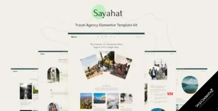 Download Sayahat - Travel Agency Elementor Template kit