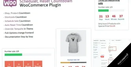 Download Schedule, Reset Countdown Plugin WooCommerce WooCP
