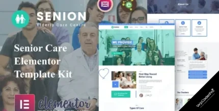 Download Senion - Senior Care Elementor Template Kit