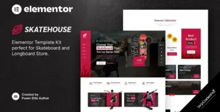 Download Skatehouse – Skateboard and Extreme Sport Shop Elementor Template Kit