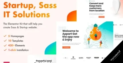 Download SoftUp - Saas and Startup Elementor Template Kit
