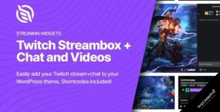 Download Struninn - Twitch Streambox and Chat For Elementor
