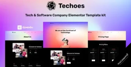 Download Techoes - Tech and Software Company Elementor Template kit