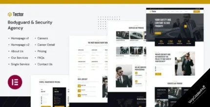 Download Tector Bodyguard and Security Agency Elementor Template Kit