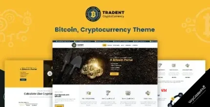Download Tradent Cryptocurrency - Bitcoin, Crypto WordPress Theme