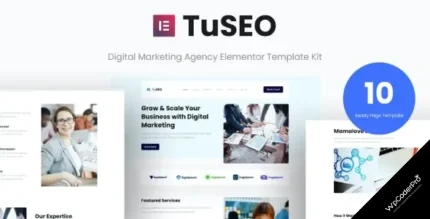Download TuSEO - Digital Marketing Agency Elementor Template Kit