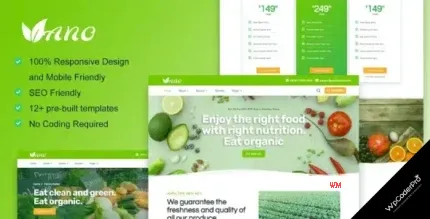Download Vano - Organic Food and Agriculture Elementor Template Kit