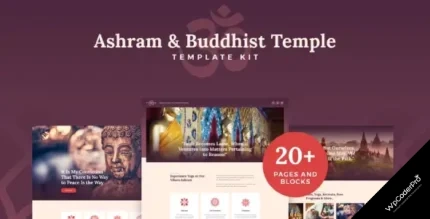 Download Vihara - Ashram and Oriental Buddhist Temple Elementor Template Kit