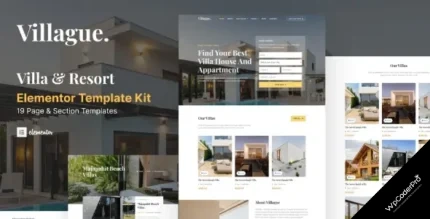 Download Villague - Private Villa and Resort elementor Template Kit
