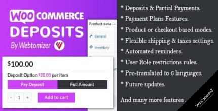 WooCommerce Deposits Plugin