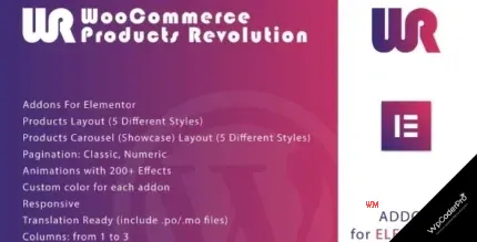 Download WooCommerce Products Revolution for Elementor