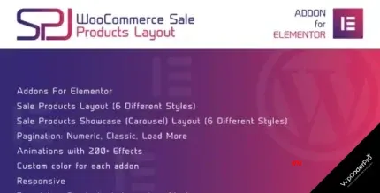 Download WooCommerce Sale Products Layout for Elementor