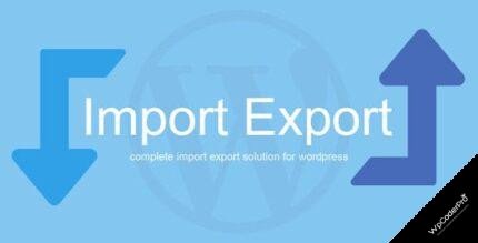 WP Import Export plugin