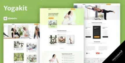 Download Yogakit - Yoga and Meditation Elementor Template Kit