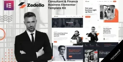 Download Zedello - Consultant and Finance Business Elementor Template Kit