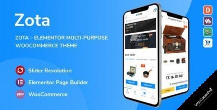 Zota MultiPurpose WooCommerce Theme