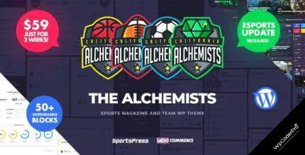 Download Alchemists – Sports eSports and Gaming Club and News WordPress Theme v4.5.10