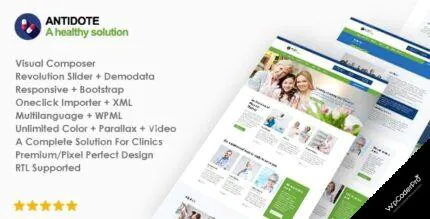 Download Antidote – Health and Medical WordPress Theme v1.1.9