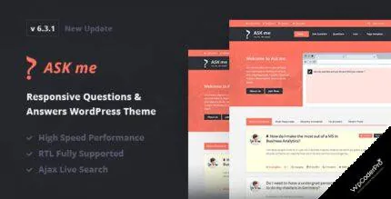 Ask Me WordPress Theme