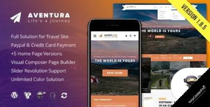 Download Aventura – Travel and Tour Booking System WordPress Theme v1.9.5