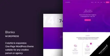 Download Blanka – One Page WordPress Theme v1.3