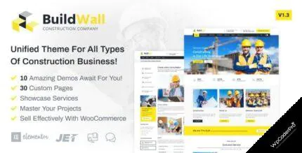 Download BuildWall – Construction Company Elementor WordPress Theme v1.3.1