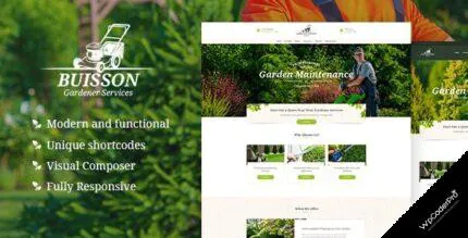 Download Buisson – Gardening WordPress Theme v1.1.1