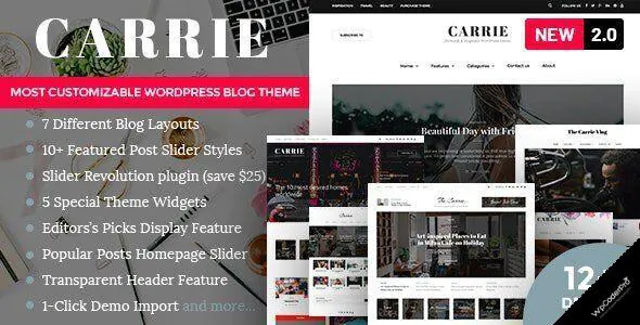 Carrie WordPress Theme