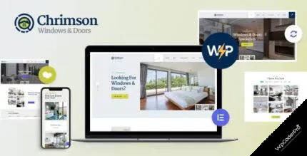 Download Chrimson Theme GPL - Windows and Doors Services Theme 1.2.3