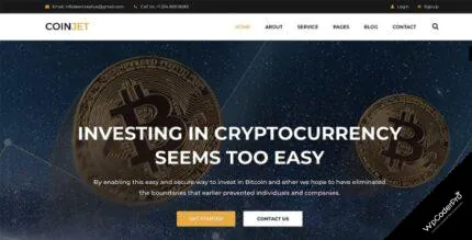 Download CoinJet | Bitcoin & Crypto Currency HTML Template