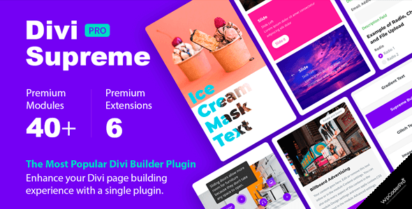 Divi Supreme Custom Divi Modules
