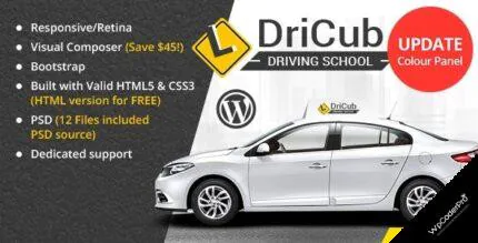 Download DriCub – Driving School WordPress Theme v2.3