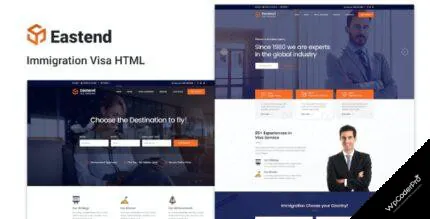 Download Eastend - Immigration Visa HTML Template
