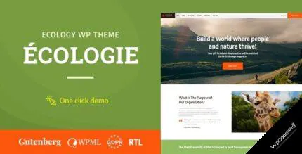 Download Ecologie – Environmental and Ecology WordPress Theme v1.0.2