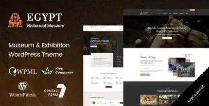 Download Egypt Theme GPL – Museum & Exhibition WordPress Theme v1.7