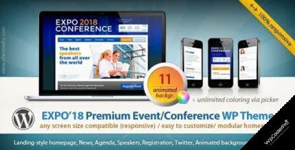Download Expo18 - Responsive Event Conference WordPress Theme v1.2.4